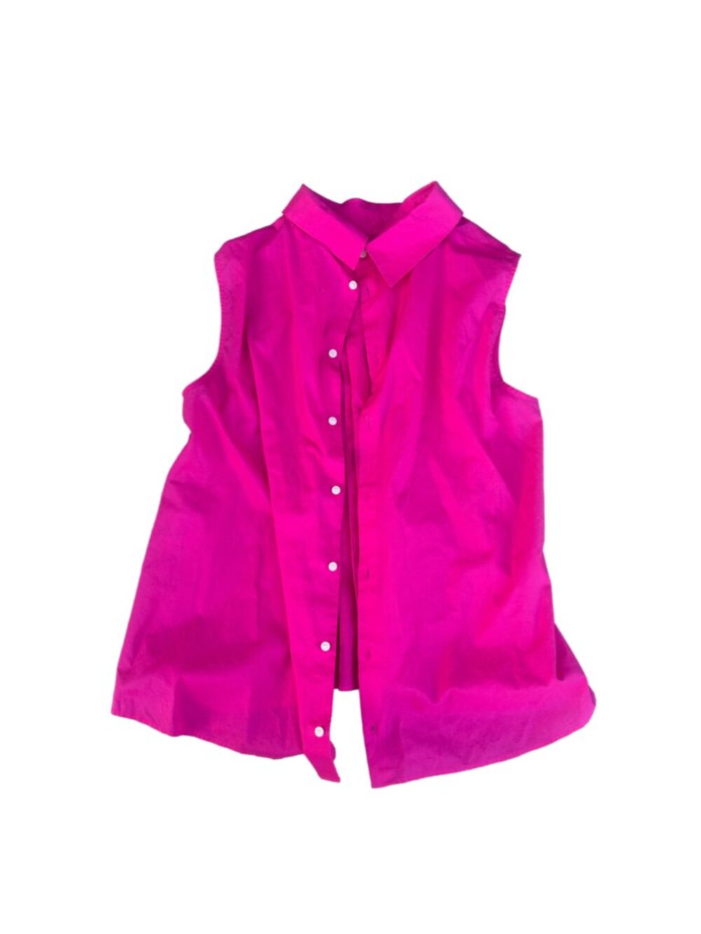 Uniqlo Marni Pink Button Down Sleeveless Top